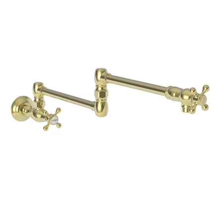 Newport Brass Pot Filler, Wall Mount in Forever Brass (Pvd) 9481-01